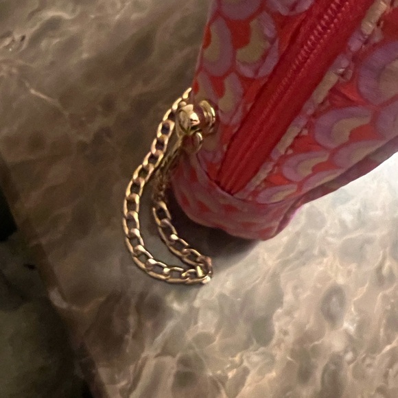 Bvlgari Pink Patterned Cosmetic Bag W/ Crossbody - Picture 4 of 6